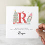 Personalised Letter Little Girl Christmas Card, thumbnail 1 of 3