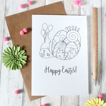 Personalised Illustrated Happy Easter Card, 4 of 5