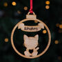 Personalised Cat Christmas Bauble, thumbnail 2 of 2