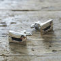 Daddy And Me Dachshund Cufflinks And Dog Tag Set, thumbnail 2 of 6