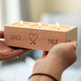 Personalised Heart Candle Holder Gift For Couple, thumbnail 3 of 5