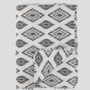 Black And White Ethnic Patterned Quilt Blanket, thumbnail 3 of 3