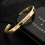 Men’s Personalised Gold Plated Titanium Cuff Bangle, thumbnail 1 of 9