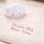 Baby Girls Pale Pink Chunky Cable Blanket, thumbnail 2 of 11