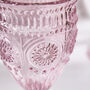 Set Of Four Armas Rose Wine Goblets, thumbnail 4 of 5