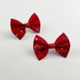 Red Christmas Star Dog Bow Tie, thumbnail 4 of 5