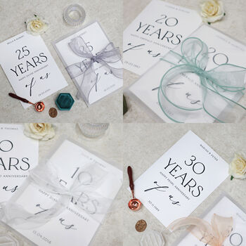 Happy 1st Anniversary Card One Year Anniversary Gift For Couple Paper Anniversary, 6 of 9