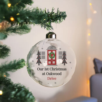 Personalised New Home Christmas Bauble Gift, 3 of 4