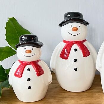 Christmas Ceramic Snowman Family, 2 of 7