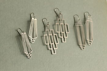 Silver Lace Bohemian Earrings, 9 of 9