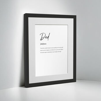 Personalised Dad Family Keepsake Framed Print, 5 of 11