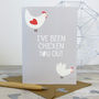 Funny 'Chicken You Out' Love Card, thumbnail 2 of 2