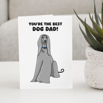 Personalised Birthday Card For Afghan Hound Owner, 3 of 12