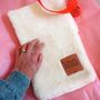 Sheepskin Hot Water Bottle Cover With Your Handwriting, thumbnail 2 of 7