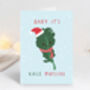 10 Vegan Funny Pun Joke Vegetarian Christmas Cards, thumbnail 4 of 9