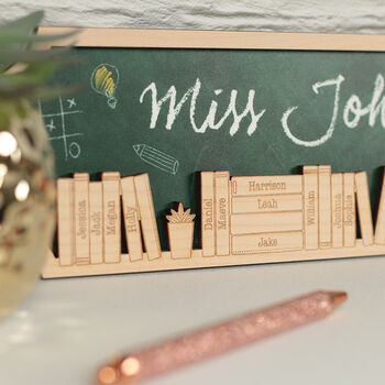 Personalised Teacher Class Leavers 3D Classroom Sign, 3 of 3