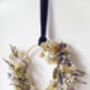 ‘Summer Blues’ Luxury Dried Flower Wreath, thumbnail 3 of 3