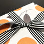 Black And White Striped, Slimmer Stripe, Grosgrain Ribbon, thumbnail 8 of 9