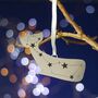 Cetus Whale Constellation Metallic Christmas Decoration, thumbnail 2 of 2
