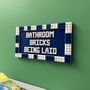 Lego Compatible Toilet Humour Door Sign, thumbnail 3 of 3