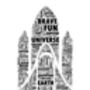 Space Shuttle Or Astronaut Personalised Print, thumbnail 3 of 3