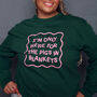 Only Here For The Pigs In Blankets Christmas Sweatshirt, thumbnail 6 of 7