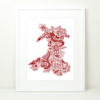 Wales Map Print, 3 of 5