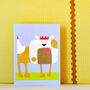 British Bulldog Mini Greetings Card, thumbnail 3 of 4