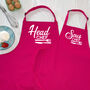 Head Chef And Sous Chef Matching Apron Set, thumbnail 5 of 11