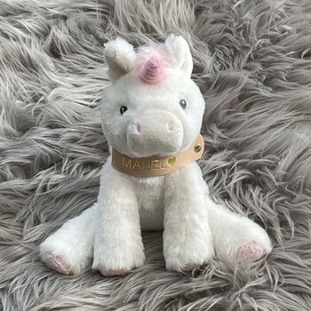 Personalised Huggy Unicorn Soft Newborn Toy, 2 of 4