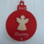 Personalised Christmas Angel Bauble Decoration, thumbnail 4 of 4