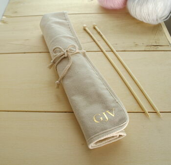 Rose Gold Ombre Painted Knitting Needle Set, 4 of 6