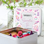 Personalised Metal Pink Bear Sweetie Square Tin, thumbnail 4 of 5