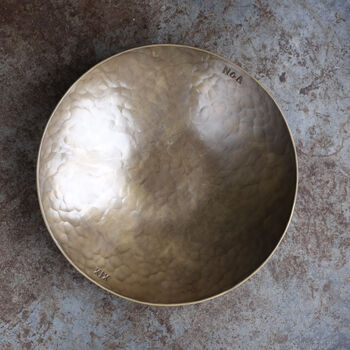 Personalised 19th Anniversary Gift Large Bronze Bowl, 6 of 8