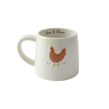 Bramble Farm Chicken Stoneware Mug In Gift Box, 3 of 5