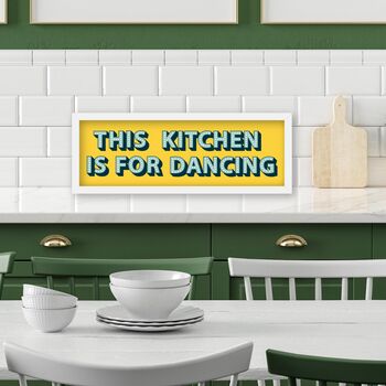 This Kitchen Is For Dancing Framed Print, 4 of 10