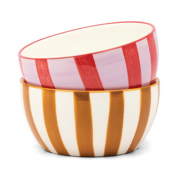 Set Of Two Striped Dipping Bowls, 5 of 6