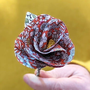 Liberty Fabric Rose Mother's Day Gift, 6 of 9