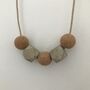 Cork And Concrete Necklace, thumbnail 3 of 3