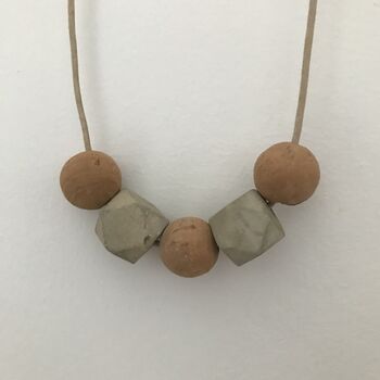 Cork And Concrete Necklace, 3 of 3