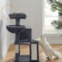 96cm Cat Tree Tower Light Grey With Side Slope, thumbnail 11 of 12