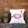 Inky Flamingo Luxury Cushion And Inner, thumbnail 4 of 4