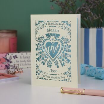 Personalised Wedding Card, 4 of 8