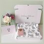 Unisex New Mum And Baby Organic Heart Sleepsuit Gift Set, thumbnail 1 of 9