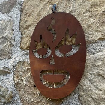 Corten Steel Skull, 4 of 6