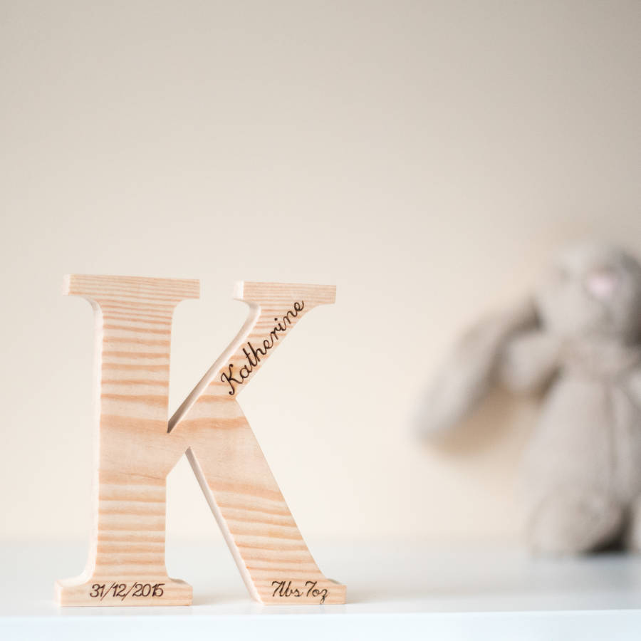 Personalised Wooden Letters, 1 of 2