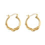 Chunky 14 K Gold Or Silver Twisted Hoop Earrings, thumbnail 4 of 6
