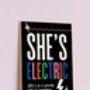 She's Electric Lyrics Inspired Print, thumbnail 1 of 4