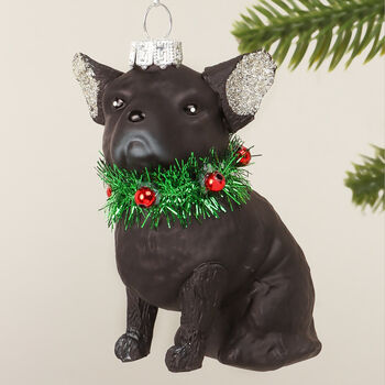 G Decor Cheerful Canine Festive Christmas Tree Ornament, 2 of 3