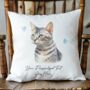 Personalised Cat Love Hearts Cushion Cover, thumbnail 8 of 12